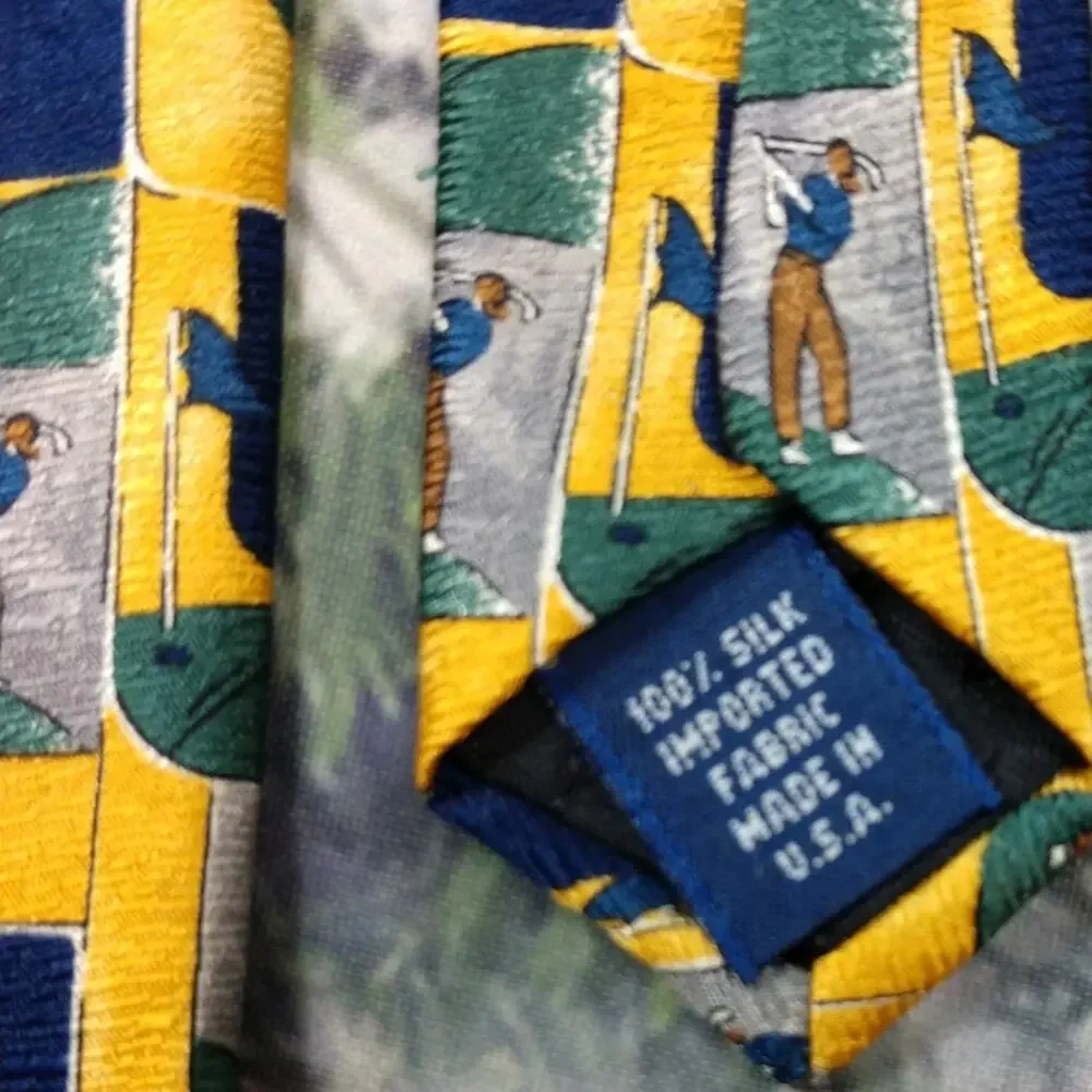 Mens Traditional Sport Silk Tie Collection Hilfiger Jack Nicholas Golf Hunt Club